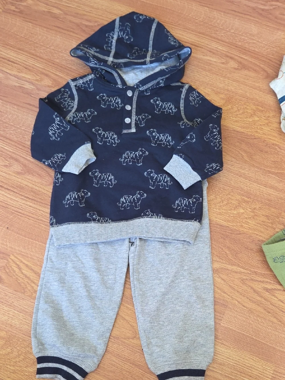 Carter's Boy 18M Bundle 5pcs Dinosaur Pajama Set Tiger Animal Navy Set NEW